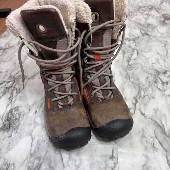 KEEN Womens 6.5 Hoodoo Waterproof Warm 200 Gram Insulated Snow Boots hiking tall - Picture 5 of 9